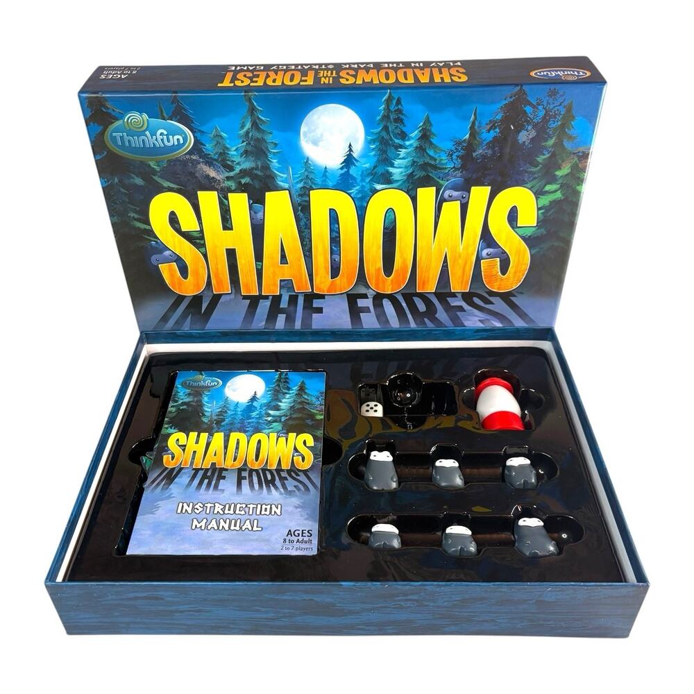 "Shadows in the Forest" Board Game ThinkFun 2017 Strategy Game 100% COMPLETE!